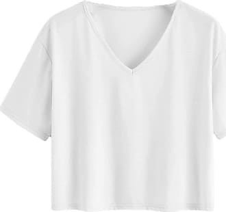 White Romwe Crop Shirts: Shop at $6.99+ | Stylight