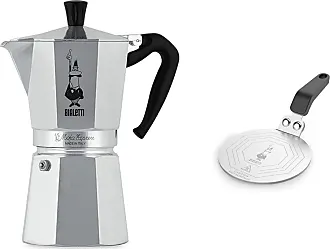 Bialetti - New Brikka, Moka Pot, the Only Stovetop Coffee Maker, 2 Cups  (3.38 Oz), Aluminum and Black & Stainless Steel Plate, Heat Diffuser  Cooking