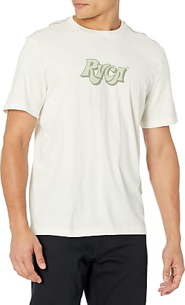 S14 RVCA Men's White Krak Daggers Regular Fit L/S T-Shirt
