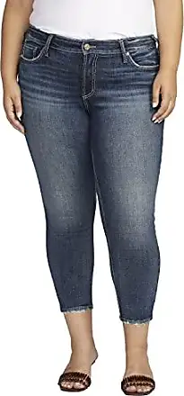 Silver Jeans Co. Women's Plus Size Suki Mid Rise Slim Bootcut Jeans, Dark  Indigo Rinse, 14 Plus Short : : Clothing, Shoes & Accessories