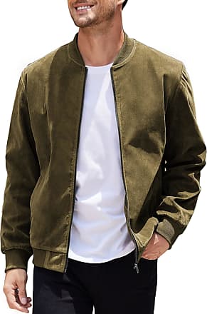 Men's Leather Bomber Jacket in Sierra Suede, L - 42 | by Taylor Stitch