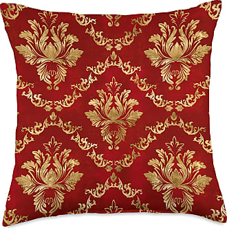 Multicolor 16x16 Creativemotions Luxury Vintage Fleur-de-lis Ornament on Royal Purple Throw Pillow 
