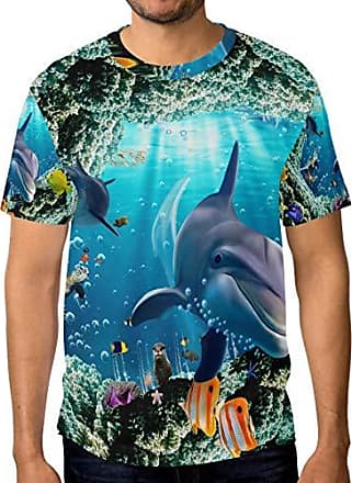 Short de Plage Homme Motif Dauphin Poissons Imprimé