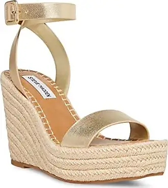 Buy STEVE MADDEN Gold Womens Casual Wear Zipper Closure Gladiator Wedges |  Shoppers Stop