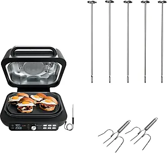 Hamilton Beach Steak Lover's Electric Indoor Searing Grill, Nonstick 100  Square, Stainless Steel (25331), Black and Stainless, Medium