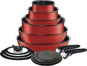  T-fal, Ultimate Hard Anodized, Nonstick 16 In. x 13 In. Roaster  AND B004SC63 Ultimate Hard Anodized Cookware Set, 12-Piece, Red: Home &  Kitchen