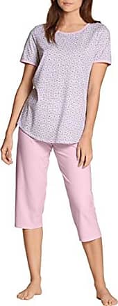 von ABA in rosa Gr. 44-52 Damen Pyjama Schlafanzug lang reine Baumwolle 