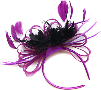Caprilite Plum Purple Wedding Swirl Pillbox Fascinator Headband  Alice Band Ascot Races Loop