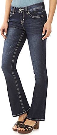 WallFlower Womens Plus Size Classic Fit Belted Stretch Legendary Bootcut Jeans 