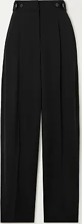 TOTEME Pleated cotton-twill wide-leg pants