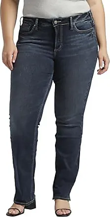 Silver Jeans Co. Women's Plus Size Suki Mid Rise Curvy Fit Skinny Jeans,  Dark Wash EDK358, 18 Plus at  Women's Jeans store