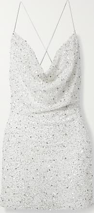 Retrofête Mich Draped Embellished Tulle Mini Dress - White - x small,small,medium,large,x large