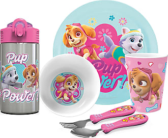 Zak Designs Sanrio Hello Kitty Kids Dinnerware Set Includes Plate Tumbler and Utensil Tableware Made of Durable Material and Perfect for Kids 5 Piece Set, Non-BPA Bowl 