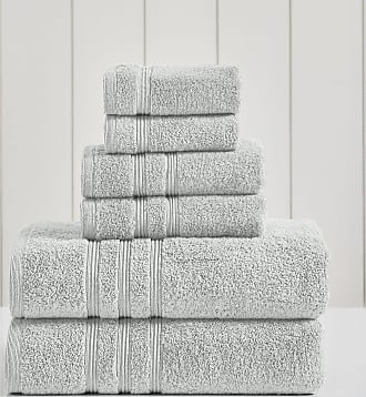 100% Cotton Bellamons Hand Towel Sets Package Includes 4 pcs of 50x90 Grey & Navy Blue Hand Towels. 500 Gr/Sqm High Absorment and Quick Dry Towels 