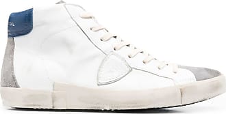 Philippe Model Prsx high-top sneakers - men - Calf Leather/Calf Leather/Fabric/Rubber - 40 - White