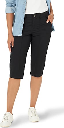 Lee Womens Petite Flex-to-go Relaxed Fit Cargo Skimmer Capri Pant 