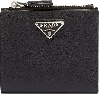 Prada Mens Saffiano Leather Flap Card Holder Wallet Baltico Blue 2MC122