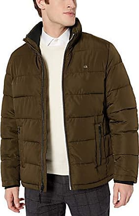 calvin klein jeans quilted down long parka jacket