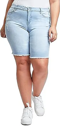 Plus Size Women's Cotton Shorts With Side Patch Pocket from YMI