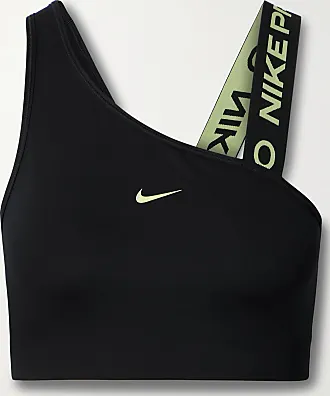 Nike Swoosh Dri-fit Racerback Sports Bra In Black