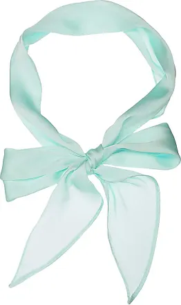 Allegra K Solid Color Rhombus Neck Scarf Scarves Skinny Long Neckerchief  for Women