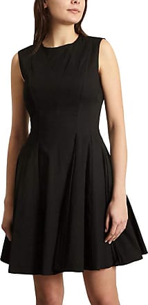 Theory Womens Sleeveless Peplum Dress, Black, 4