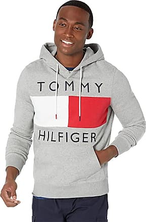 Details about   Tommy Hilfiger Men's Sweatshirt Hoodie Size L Long Sleeve Front Graphics Blue 