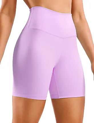 CRZ YOGA Womens Butterluxe Biker Shorts 8 Inches - High Waisted Workout  Running Volleyball Spandex Yoga Shorts