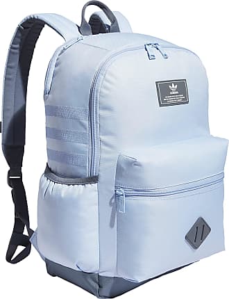 adidas Originals Graphic Backpack, Monogram AOP-White/Carbon Grey/Semi  Flash Aqua Blue, One Size
