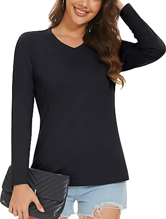 Black, Long Sleeve Shirts for Women