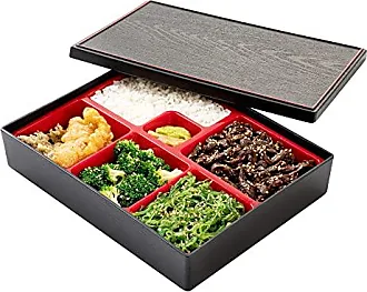 Bento Tek 41 oz Black Buddha Box All-in-One Lunch Box - with Utensils,  Sauce Cup - 7 1/4 x 4 1/4 x 4 - 1 count box
