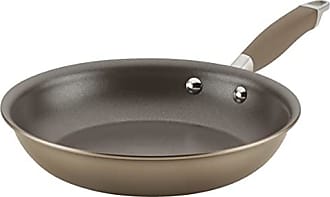 Anolon Advanced Home Hard Anodized Nonstick Divided Grill and Griddle Pan, 12.5 inch, Bronze