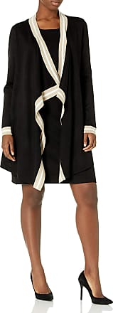 Jessica Howard Womens Long Sleeve Jacket Dress, Black TAN, X-Large-XX-Large