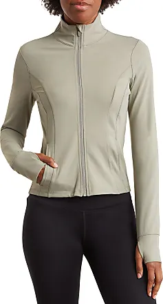 90 Degree By Reflex Womens Interlink Ribbed Half Zip Long Sleeve Crop Top  Jacket : : Clothing, Shoes & Accessories