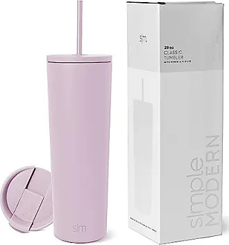  Simple Modern 40 oz Tumbler with Handle and Straw Lid, Insulated Cup Reusable Stainless Steel Water Bottle Travel Mug Cupholder  Friendly, Gifts for Women Him Her, Trek Collection