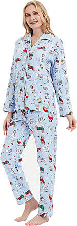 Family Pajamas Women's 2 Piece Flannel Pajama Set Button Front Pants XXL A10