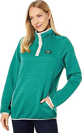 L.L.Bean Women's Quilted Sweatshirt 1/4 Zip Pullover Long Sleeve, Classic Navy / S