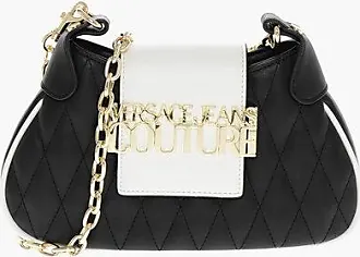Versace JEANS COUTURE Faux Leather Saddle Bag with Maxi Golden