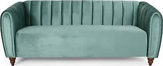 Christopher Knight Home Richland Sofas, Turquoise + Walnut