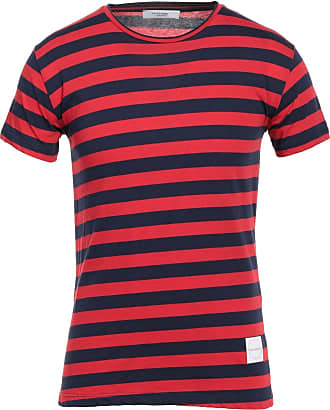 Mode Shirts Geribde shirts Geribd shirt rood-ros\u00e9 gestreept patroon casual uitstraling 