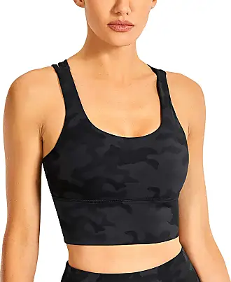 CRZ YOGA Women's Light Support Cross Back Wirefree Removable Cups Yoga Sport  Bra Black Medium : : Clothing, Shoes & Accessories