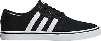 adidas black canvas trainers