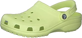 neon green crocs