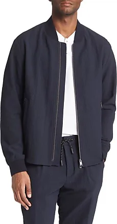 HUGO - Oversized-fit water-repellent bomber jacket with logo print