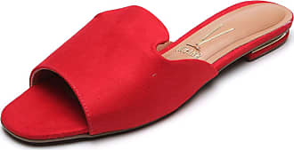 sandalia rasteira vizzano vermelha