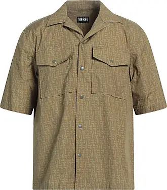 Lucky Brand Mens Short Sleeve Linen Button Up Shirt