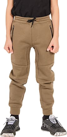BROOKLYN ATHLETICS Boys' Big Fleece Jogger Pants Active Zipper Pocket Sweatpants 