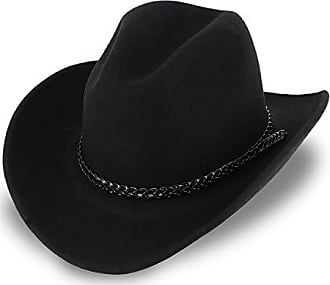 marron chapeau de cow-boy Hommes femmes 100% laine déformable feutre noir bleu marine 