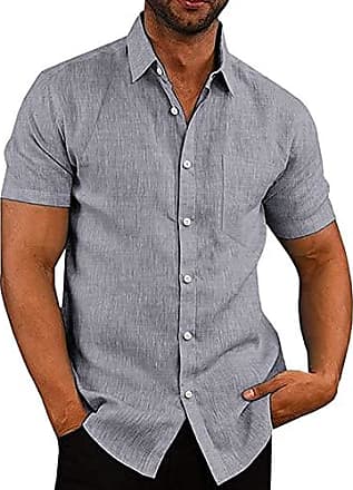 Aspesi Leinen hemd in Grau für Herren Herren Bekleidung Hemden Freizeithemden und Hemden 