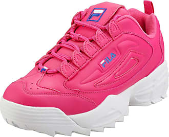 girls pink fila trainers